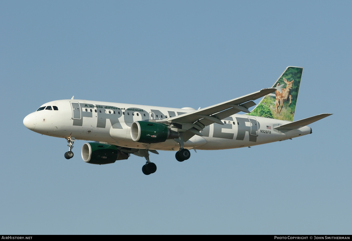 Aircraft Photo of N926FR | Airbus A319-112 | Frontier Airlines | AirHistory.net #229676