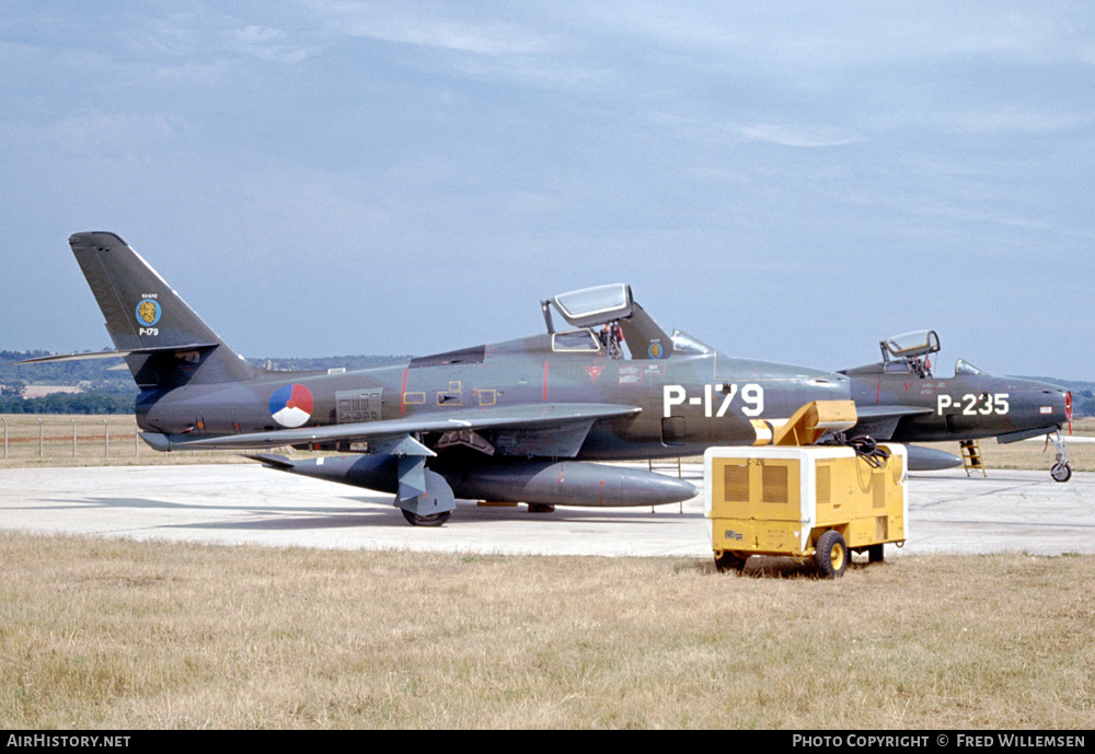 Aircraft Photo of P-179 / 53-6712 | Republic F-84F Thunderstreak | Netherlands - Air Force | AirHistory.net #229732