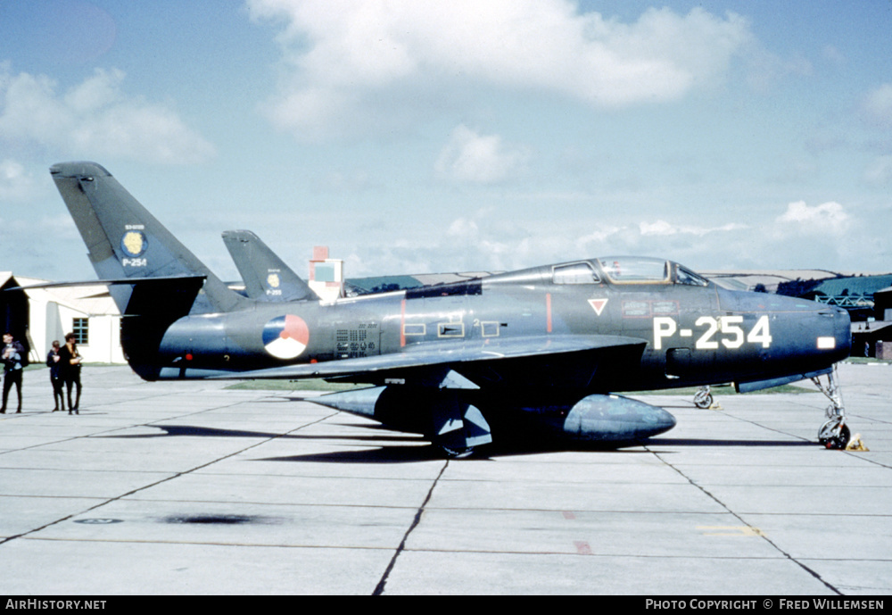 Aircraft Photo of P-254 | Republic F-84F Thunderstreak | Netherlands - Air Force | AirHistory.net #229765