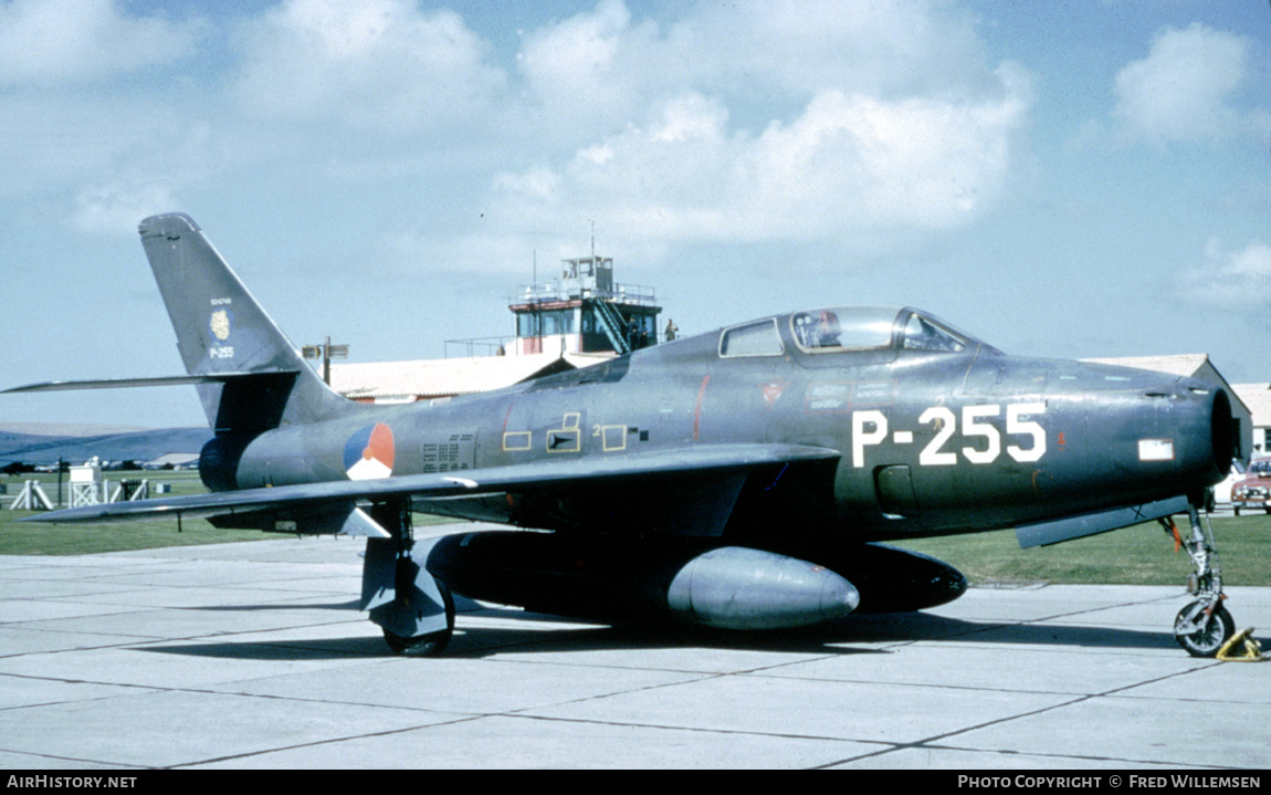 Aircraft Photo of P-255 | Republic F-84F Thunderstreak | Netherlands - Air Force | AirHistory.net #229770