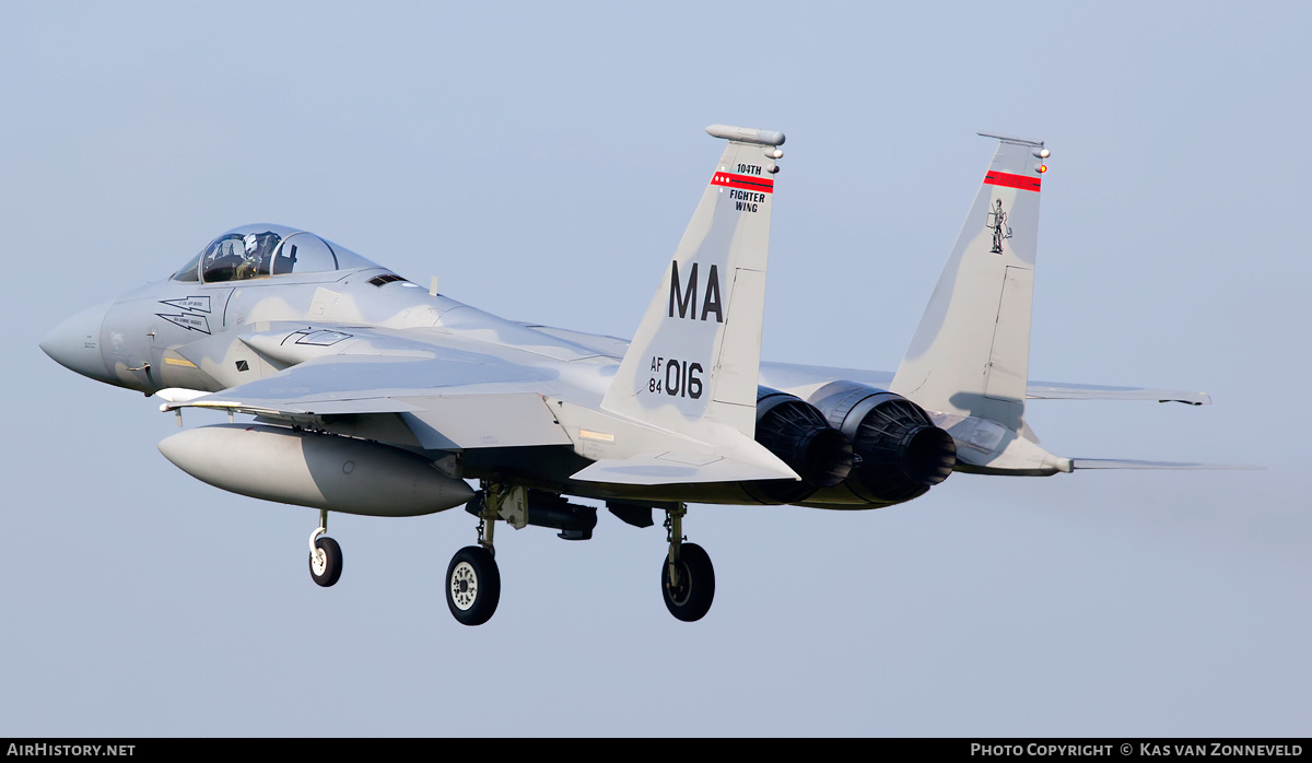 Aircraft Photo of 84-0016 / AF84-016 | McDonnell Douglas F-15C Eagle | USA - Air Force | AirHistory.net #229793