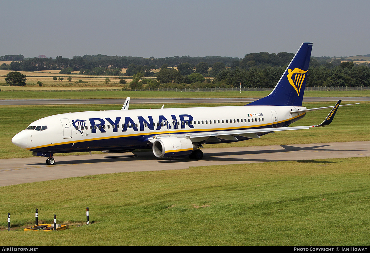 Aircraft Photo of EI-DYB | Boeing 737-8AS | Ryanair | AirHistory.net #229871