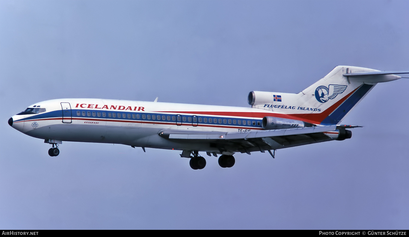 Aircraft Photo of TF-FIE | Boeing 727-108C | Icelandair - Flugfélag Íslands | AirHistory.net #229873