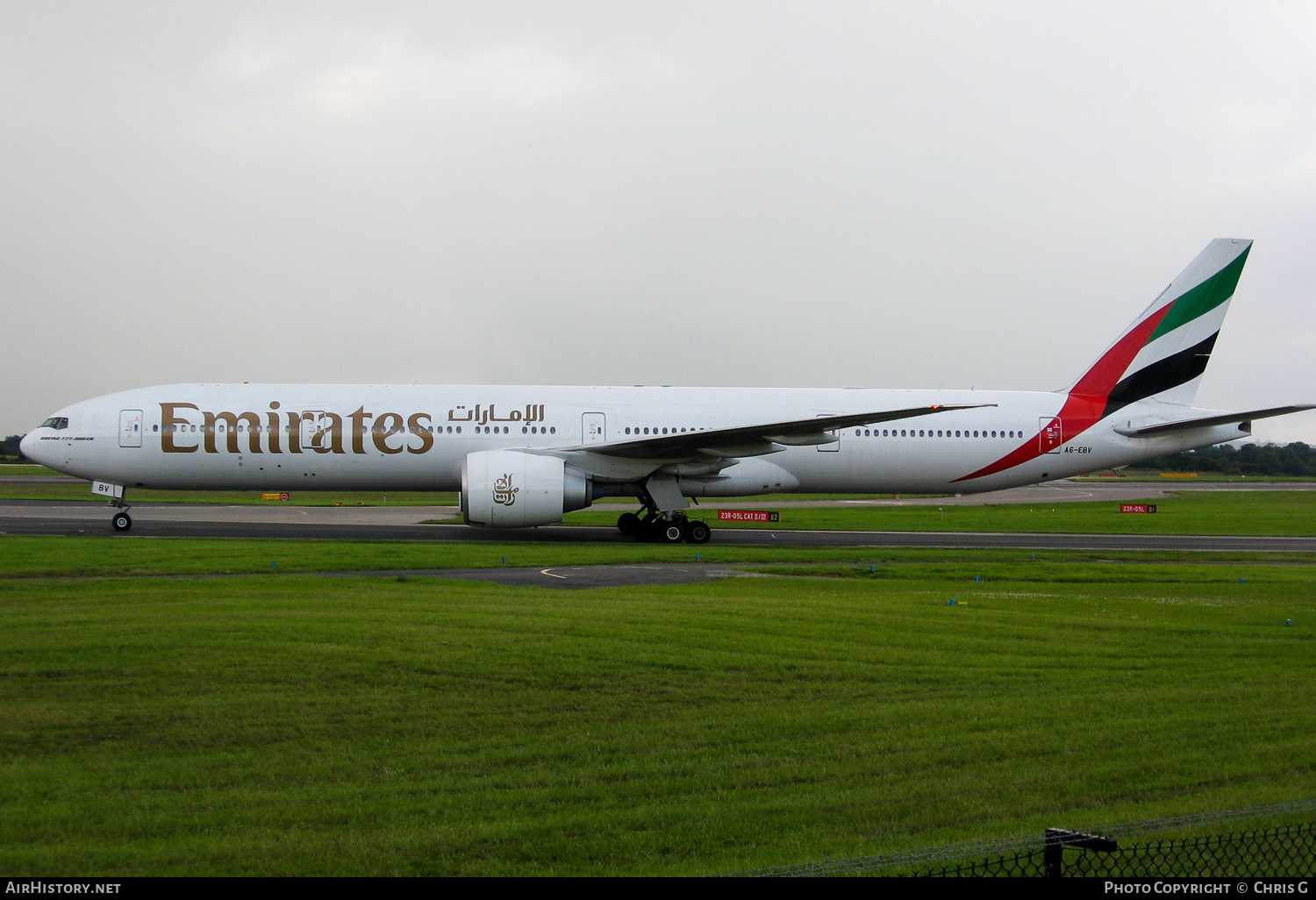 Aircraft Photo of A6-EBV | Boeing 777-31H/ER | Emirates | AirHistory.net #229892