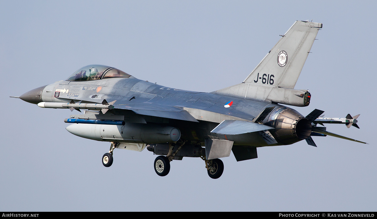 Aircraft Photo of J-616 | General Dynamics F-16AM Fighting Falcon | Netherlands - Air Force | AirHistory.net #229896
