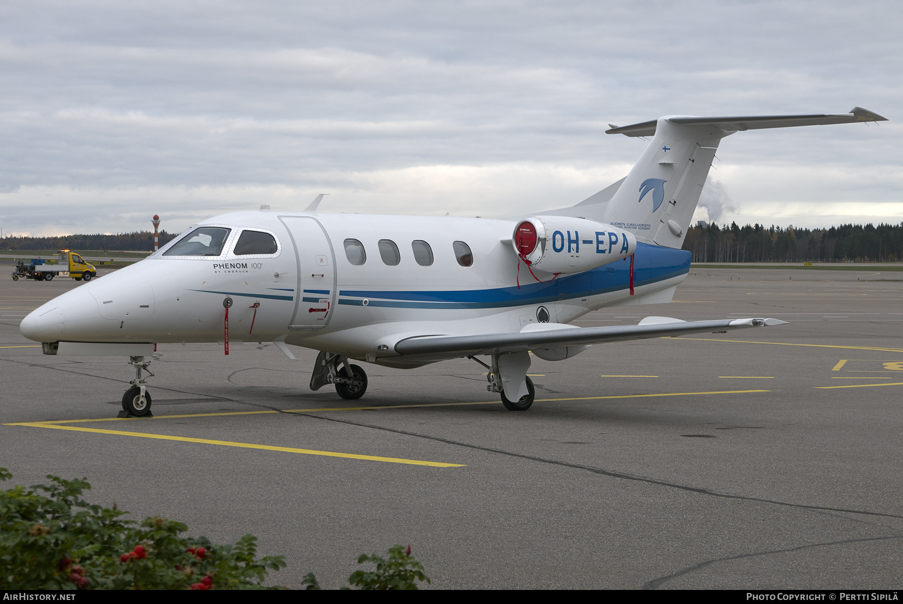 Aircraft Photo of OH-EPA | Embraer EMB-500 Phenom 100 | Suomen Ilmailuopisto - Finnish Aviation Academy | AirHistory.net #229965