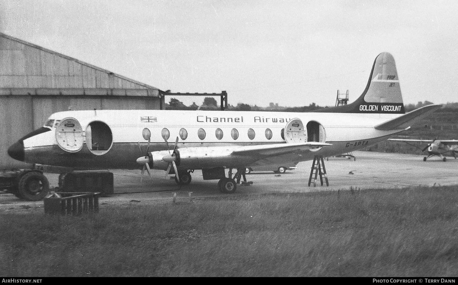 Aircraft Photo of G-APTA | Vickers 702 Viscount | Channel Airways | AirHistory.net #229978