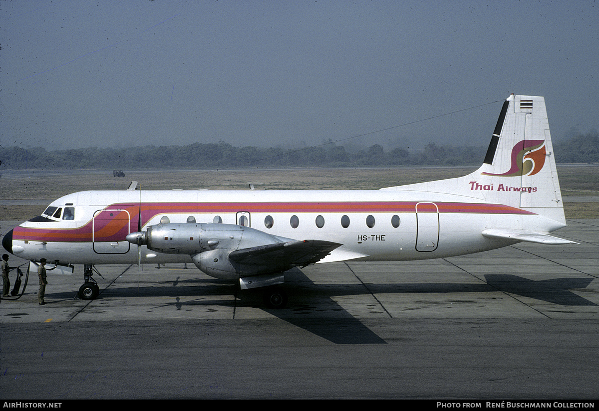 Aircraft Photo of HS-THE | Hawker Siddeley HS-748 Srs2/243 | Thai Airways | AirHistory.net #229983