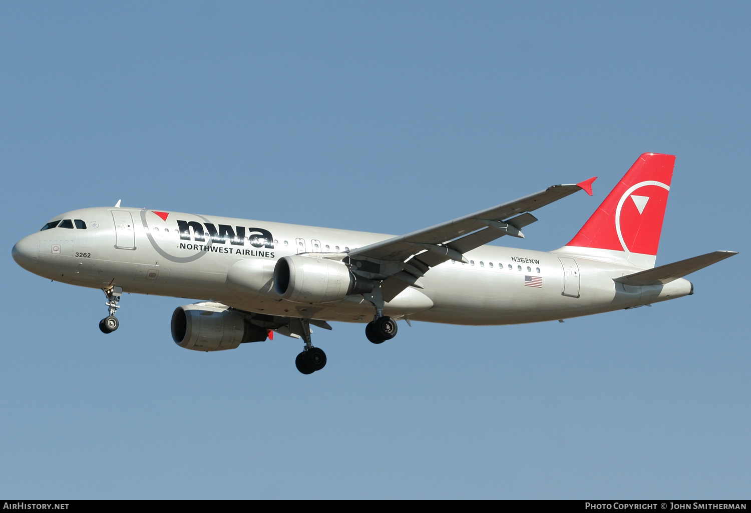Aircraft Photo of N362NW | Airbus A320-212 | Northwest Airlines | AirHistory.net #229987