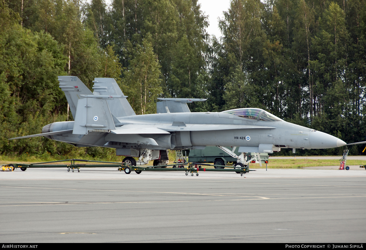 Aircraft Photo of HN-426 | McDonnell Douglas F-18C Hornet | Finland - Air Force | AirHistory.net #230010