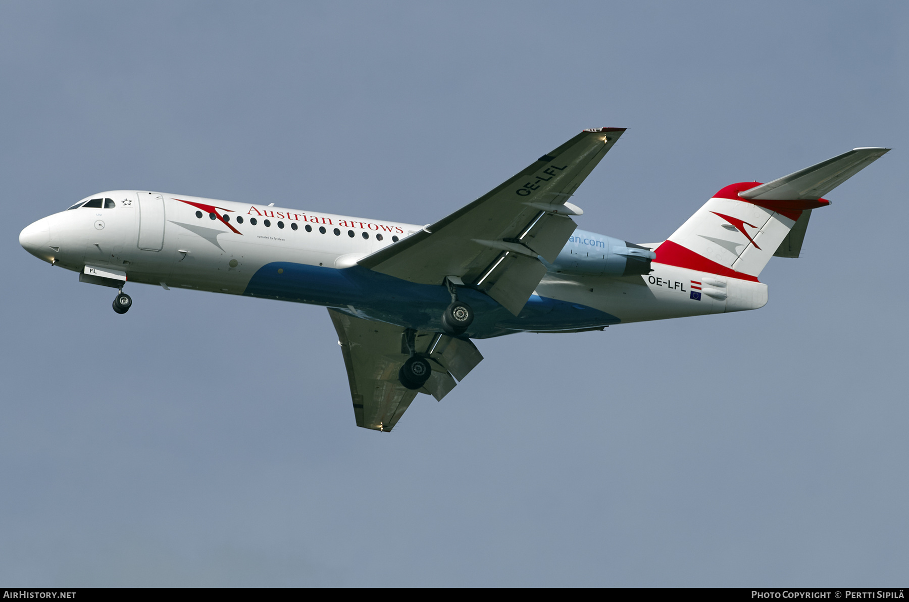 Aircraft Photo of OE-LFL | Fokker 70 (F28-0070) | Austrian Arrows | AirHistory.net #230011