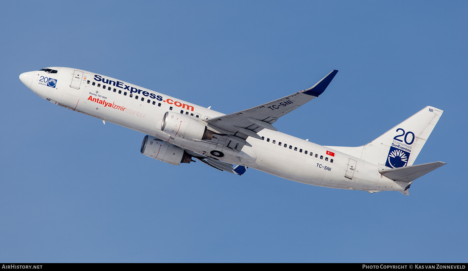 Aircraft Photo of TC-SNI | Boeing 737-8FH | SunExpress | AirHistory.net #230045