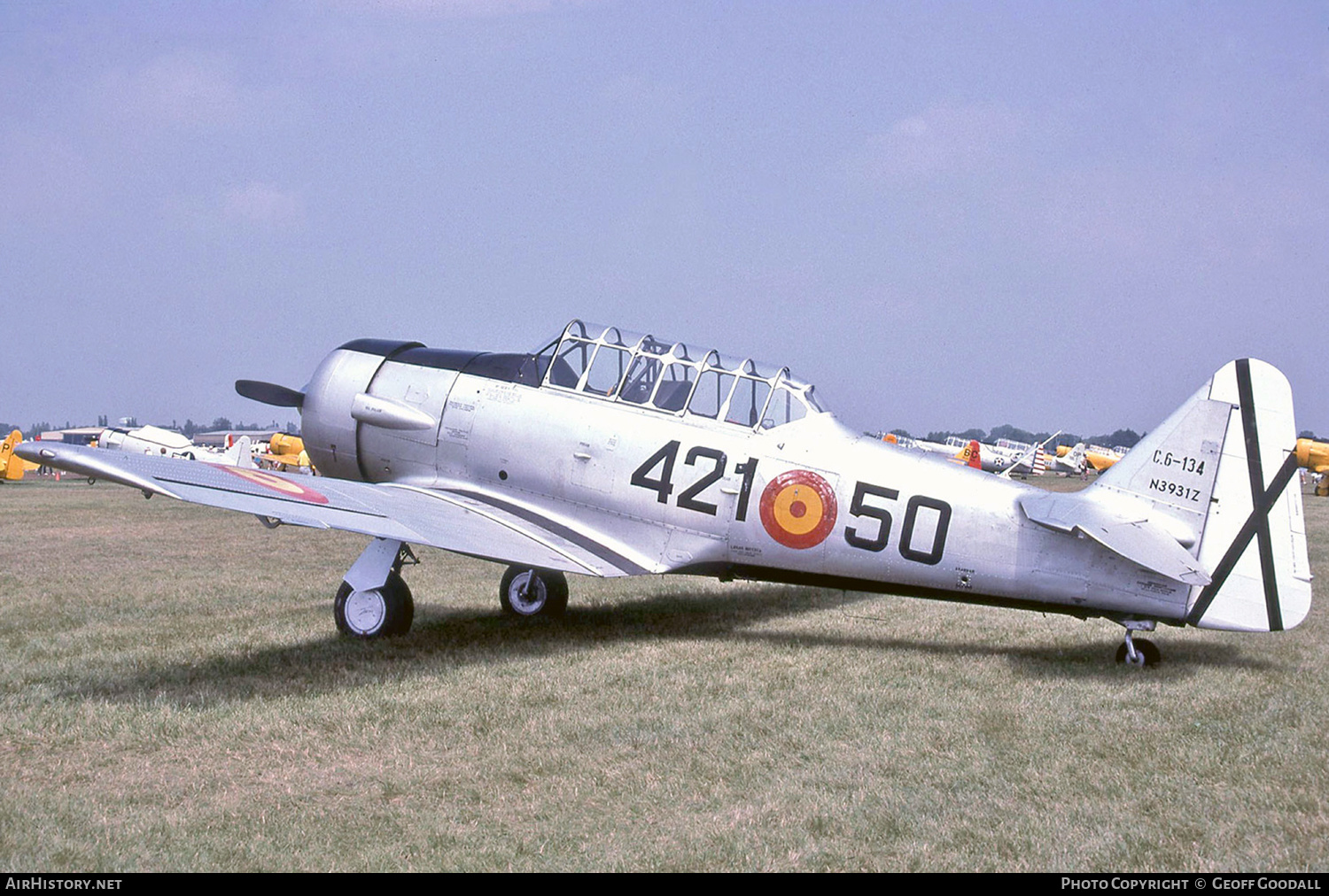 Aircraft Photo of N3931Z / C6-134 | North American SNJ-5 Texan | Spain - Air Force | AirHistory.net #230052