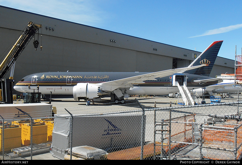 Aircraft Photo of JY-BAA | Boeing 787-8 Dreamliner | Royal Jordanian Airlines | AirHistory.net #230158