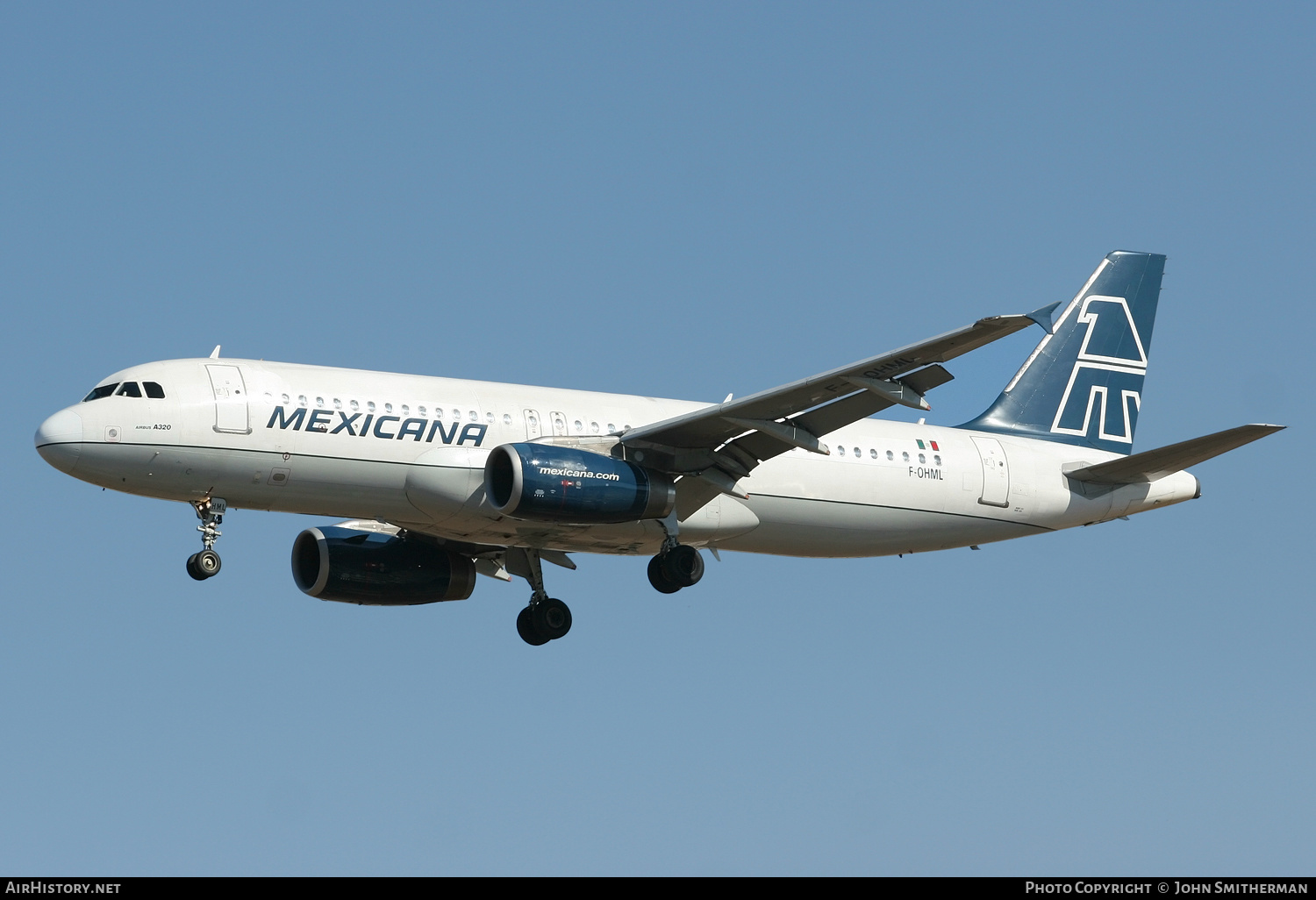 Aircraft Photo of F-OHML | Airbus A320-231 | Mexicana | AirHistory.net #230268