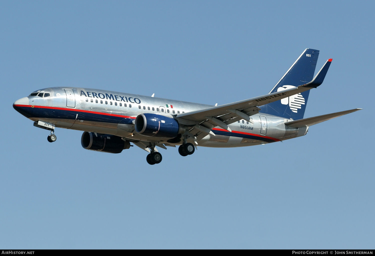 Aircraft Photo of N851AM | Boeing 737-752 | AeroMéxico | AirHistory.net #230289