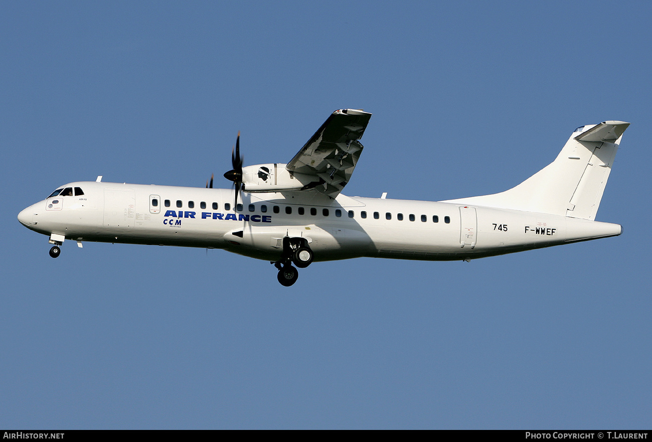 Aircraft Photo of F-WWEF | ATR ATR-72-500 (ATR-72-212A) | Air France | AirHistory.net #230292