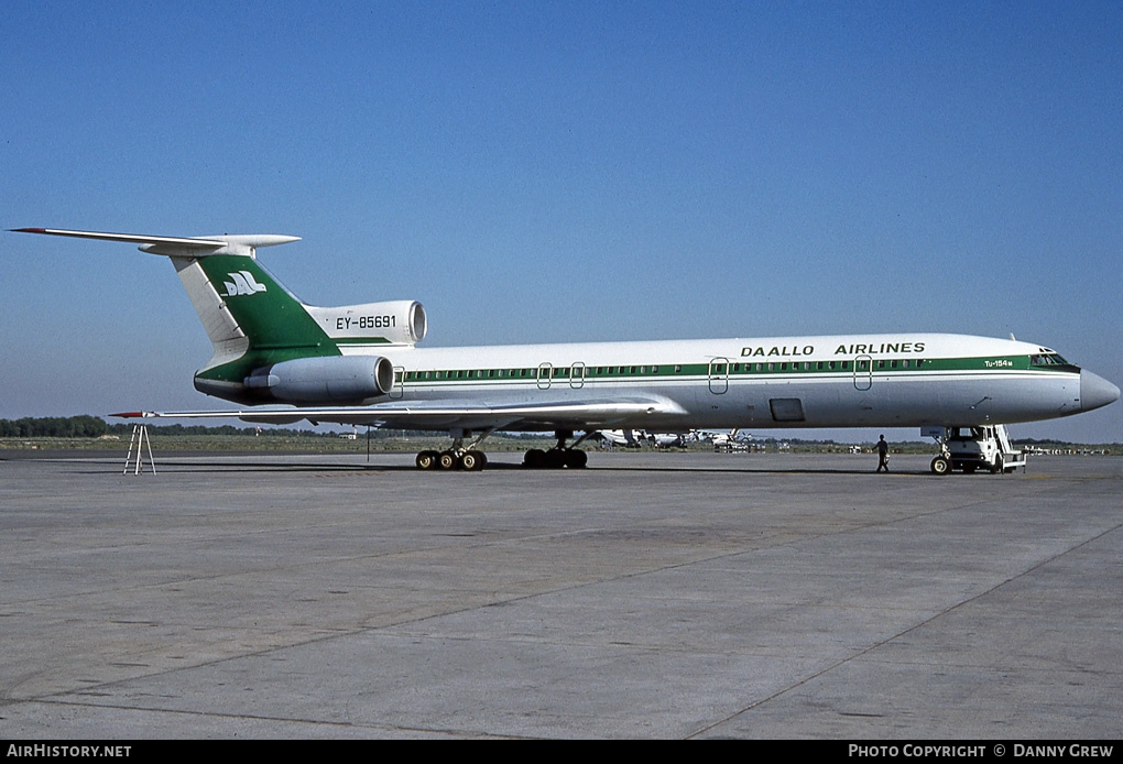 Aircraft Photo of EY-85691 | Tupolev Tu-154M | Daallo Airlines | AirHistory.net #230328