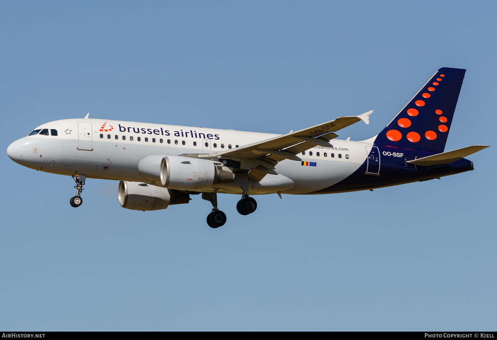 Aircraft Photo of OO-SSF | Airbus A319-111 | Brussels Airlines | AirHistory.net #230342