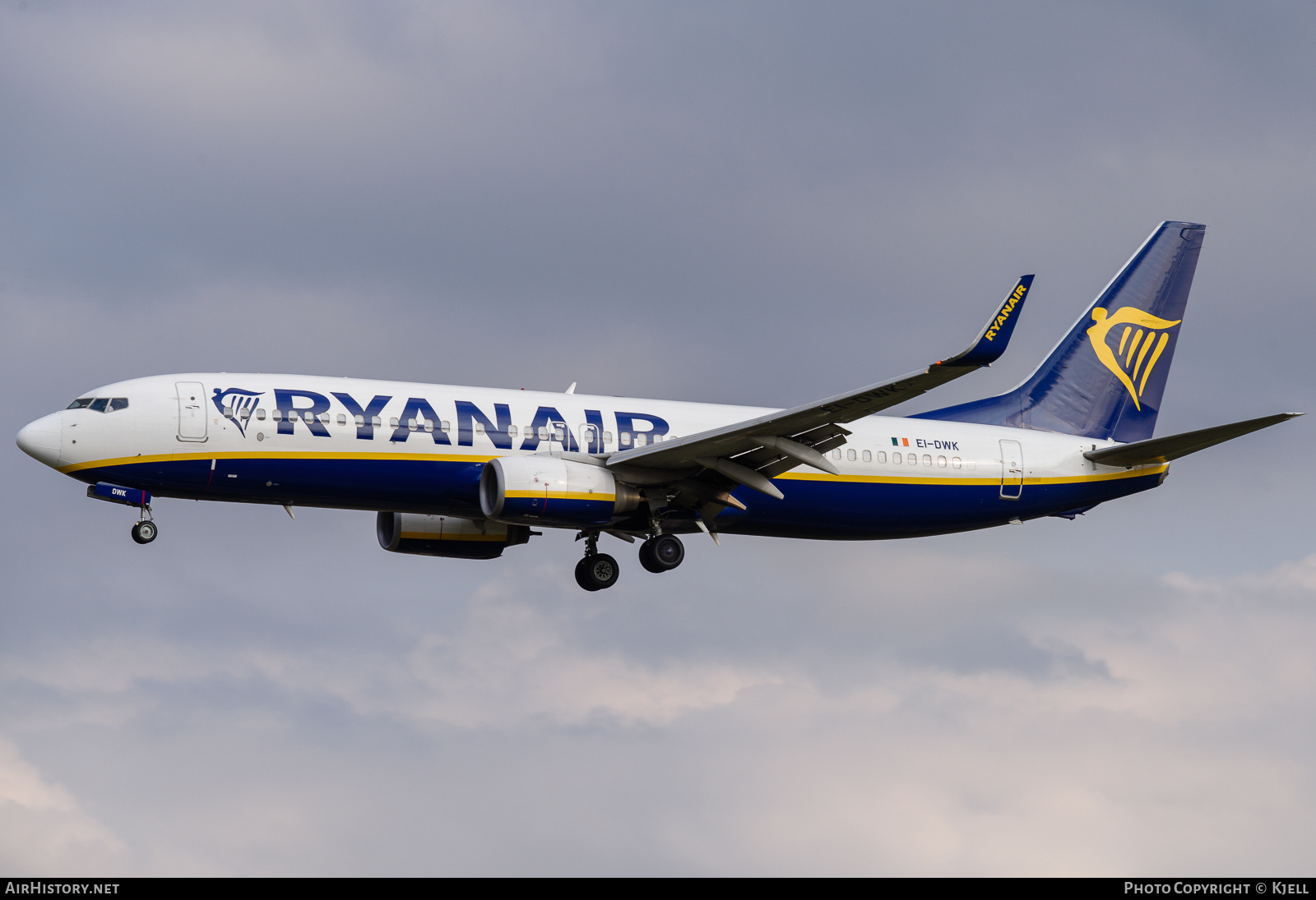 Aircraft Photo of EI-DWK | Boeing 737-8AS | Ryanair | AirHistory.net #230348