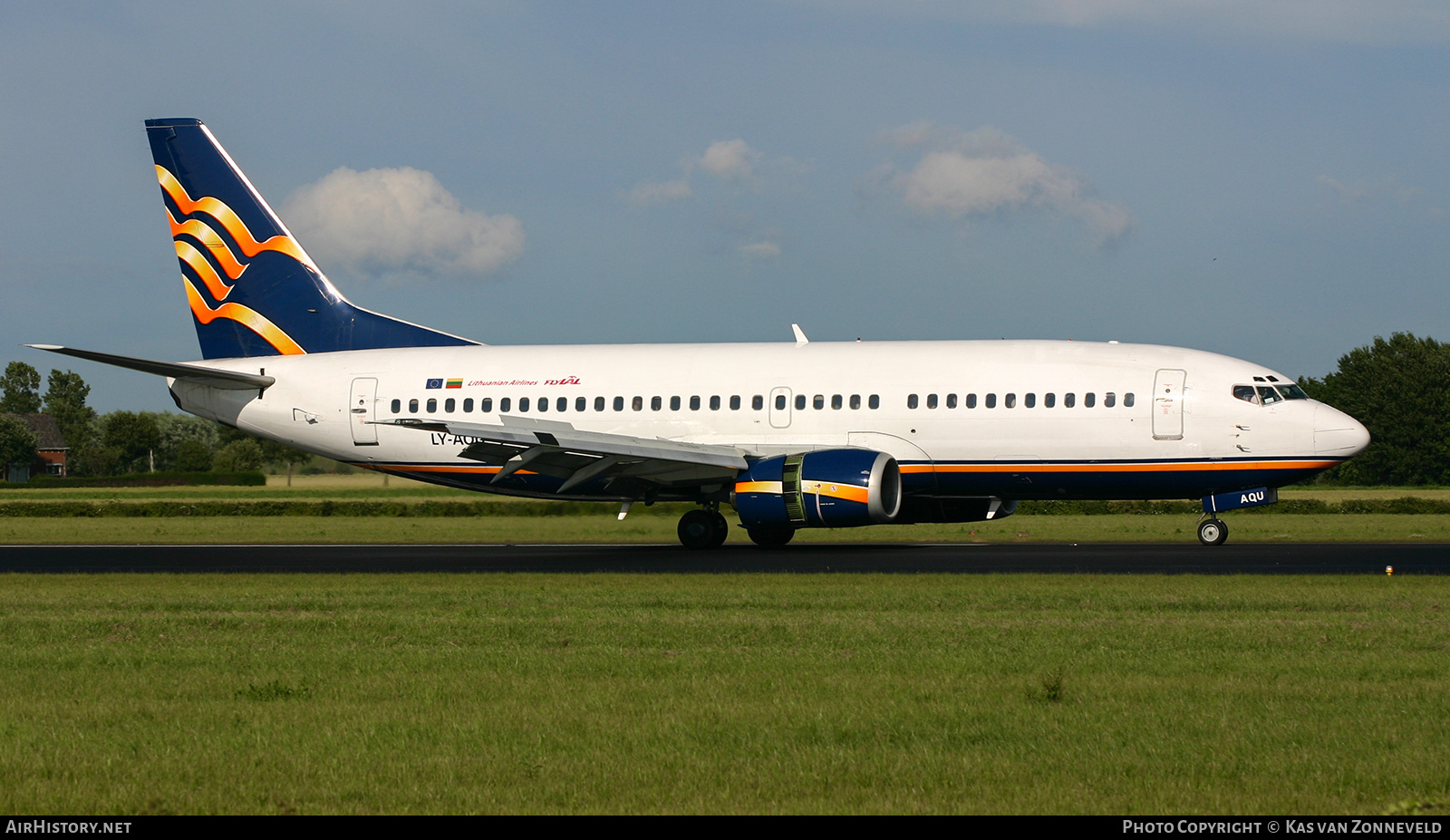 Aircraft Photo of LY-AQU | Boeing 737-322 | FlyLAL - Lithuanian Airlines | AirHistory.net #230372