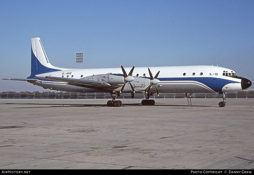 Aircraft Photo of EL-AKQ | Ilyushin Il-18D | AirHistory.net #230444