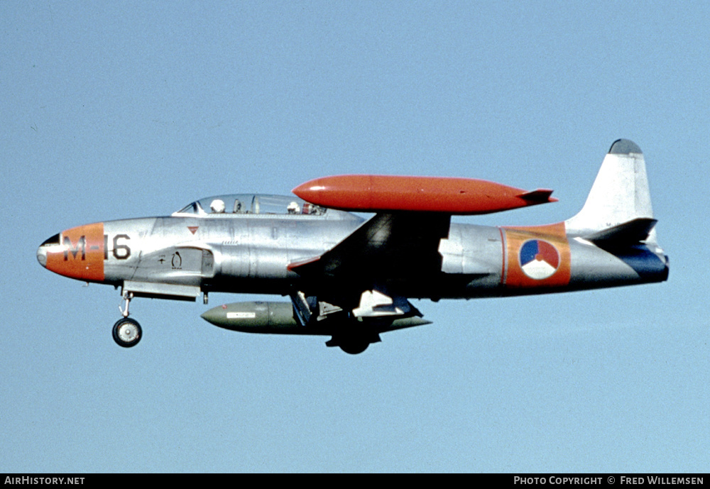 Aircraft Photo of M-16 | Lockheed T-33A | Netherlands - Air Force | AirHistory.net #230479