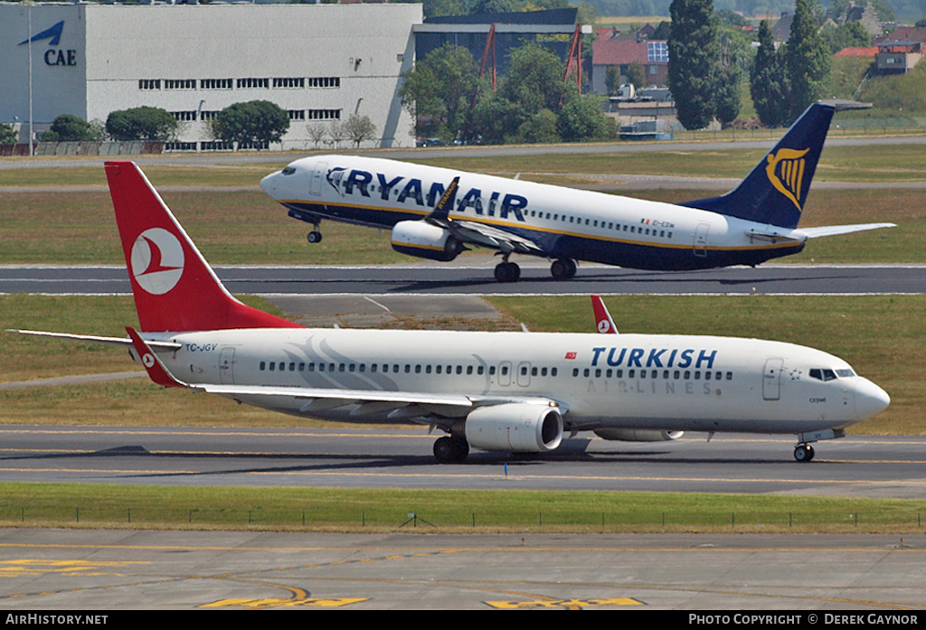 Aircraft Photo of TC-JGV | Boeing 737-8F2 | Turkish Airlines | AirHistory.net #230504