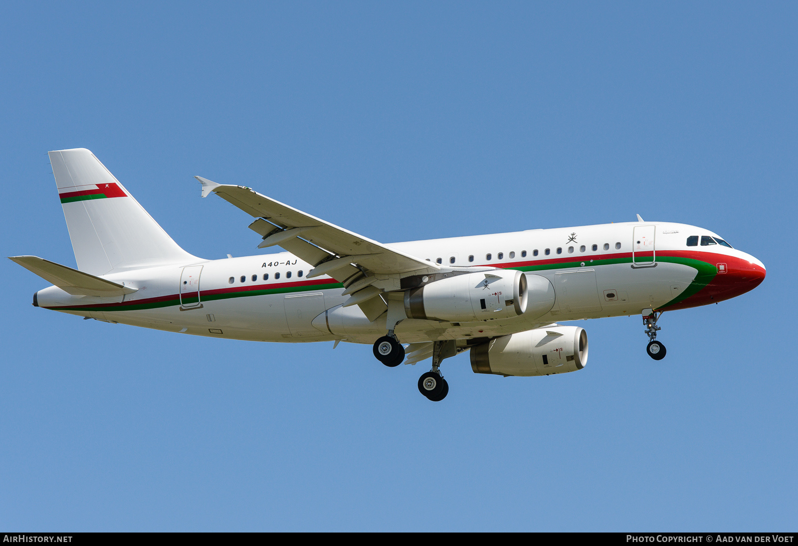 Aircraft Photo of A4O-AJ | Airbus ACJ319 (A319-115/CJ) | Oman Government | AirHistory.net #230527