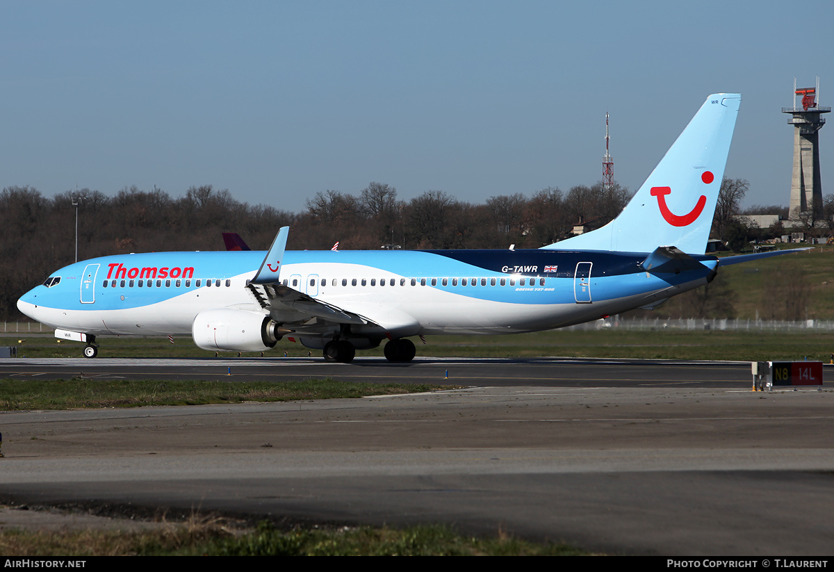 Aircraft Photo of G-TAWR | Boeing 737-8K5 | Thomson Airways | AirHistory.net #230531