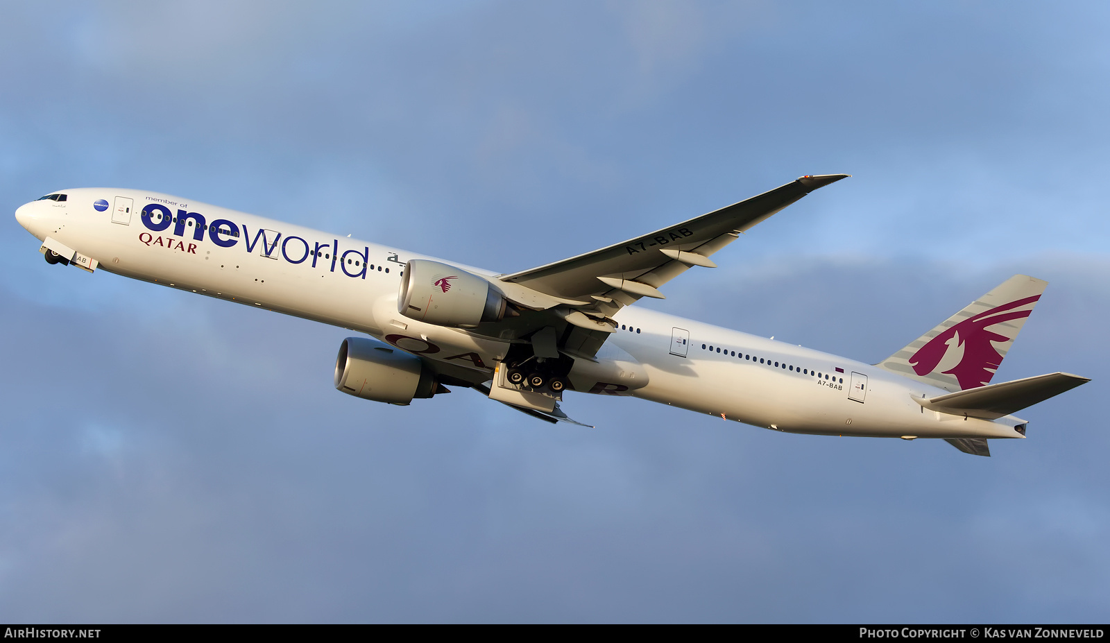 Aircraft Photo of A7-BAB | Boeing 777-3DZ/ER | Qatar Airways | AirHistory.net #230546