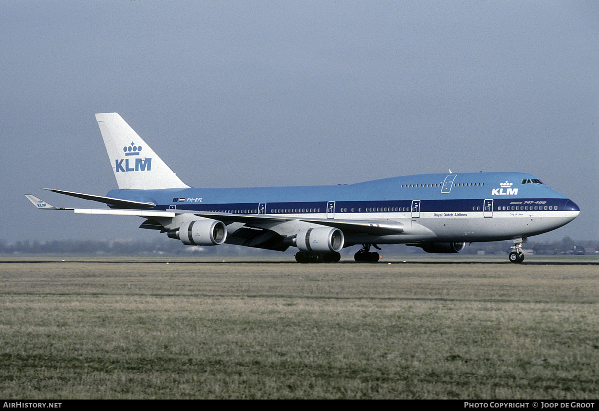 Aircraft Photo of PH-BFL | Boeing 747-406 | KLM - Royal Dutch Airlines | AirHistory.net #230568