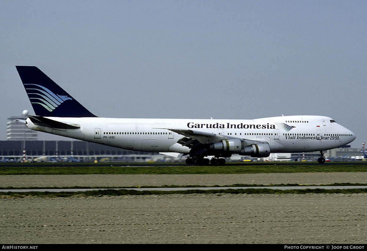 Aircraft Photo of PK-GSC | Boeing 747-2U3B | Garuda Indonesia | AirHistory.net #230585