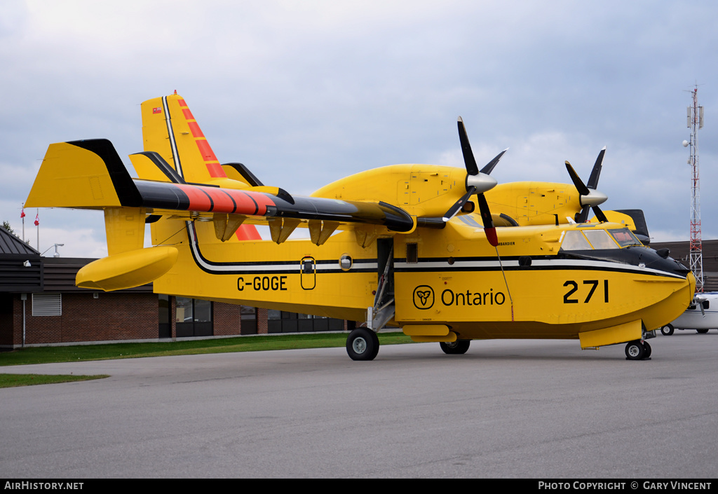 Aircraft Photo of C-GOGE | Bombardier CL-415 (CL-215-6B11) | Ontario Ministry of Natural Resources | AirHistory.net #230586