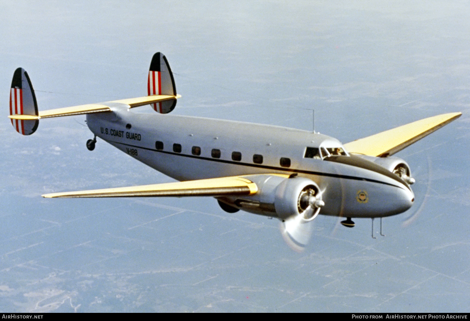 Aircraft Photo of V-188 | Lockheed XR5O-1 Lodestar | USA - Coast Guard | AirHistory.net #230673