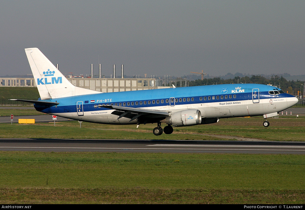 Aircraft Photo of PH-BTE | Boeing 737-306 | KLM - Royal Dutch Airlines | AirHistory.net #230723