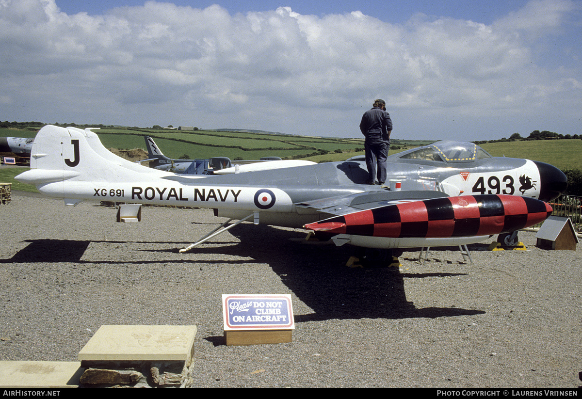 Aircraft Photo of XG691 | De Havilland D.H. 112 Sea Venom FAW22 | UK - Navy | AirHistory.net #230738