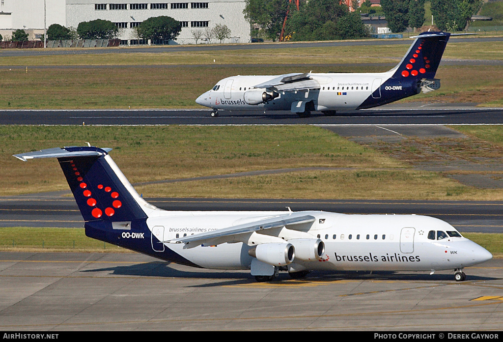 Aircraft Photo of OO-DWK | British Aerospace Avro 146-RJ100 | Brussels Airlines | AirHistory.net #230800