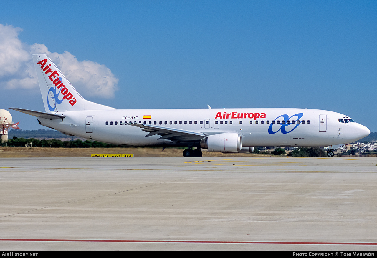 Aircraft Photo of EC-HXT | Boeing 737-4K5 | Air Europa | AirHistory.net #230807