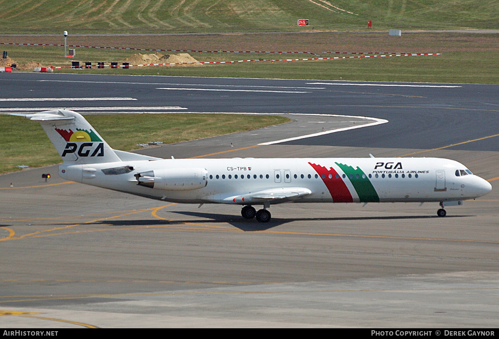 Aircraft Photo of CS-TPB | Fokker 100 (F28-0100) | Portugália Airlines - PGA | AirHistory.net #230829