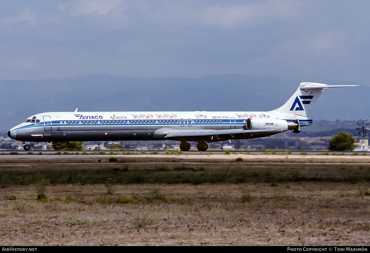 Aircraft Photo of EC-FOZ | McDonnell Douglas MD-88 | Aviaco | AirHistory.net #230865