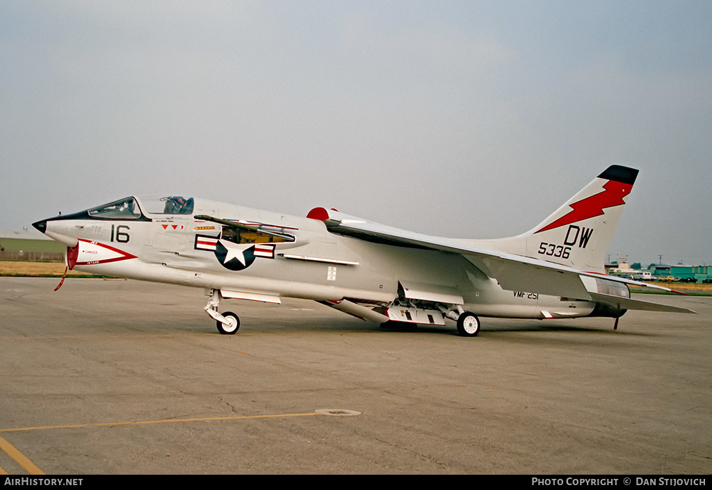 Aircraft Photo of 145336 / 5336 | Vought F-8A Crusader | USA - Air Force | VMF-251 | AirHistory.net #230892