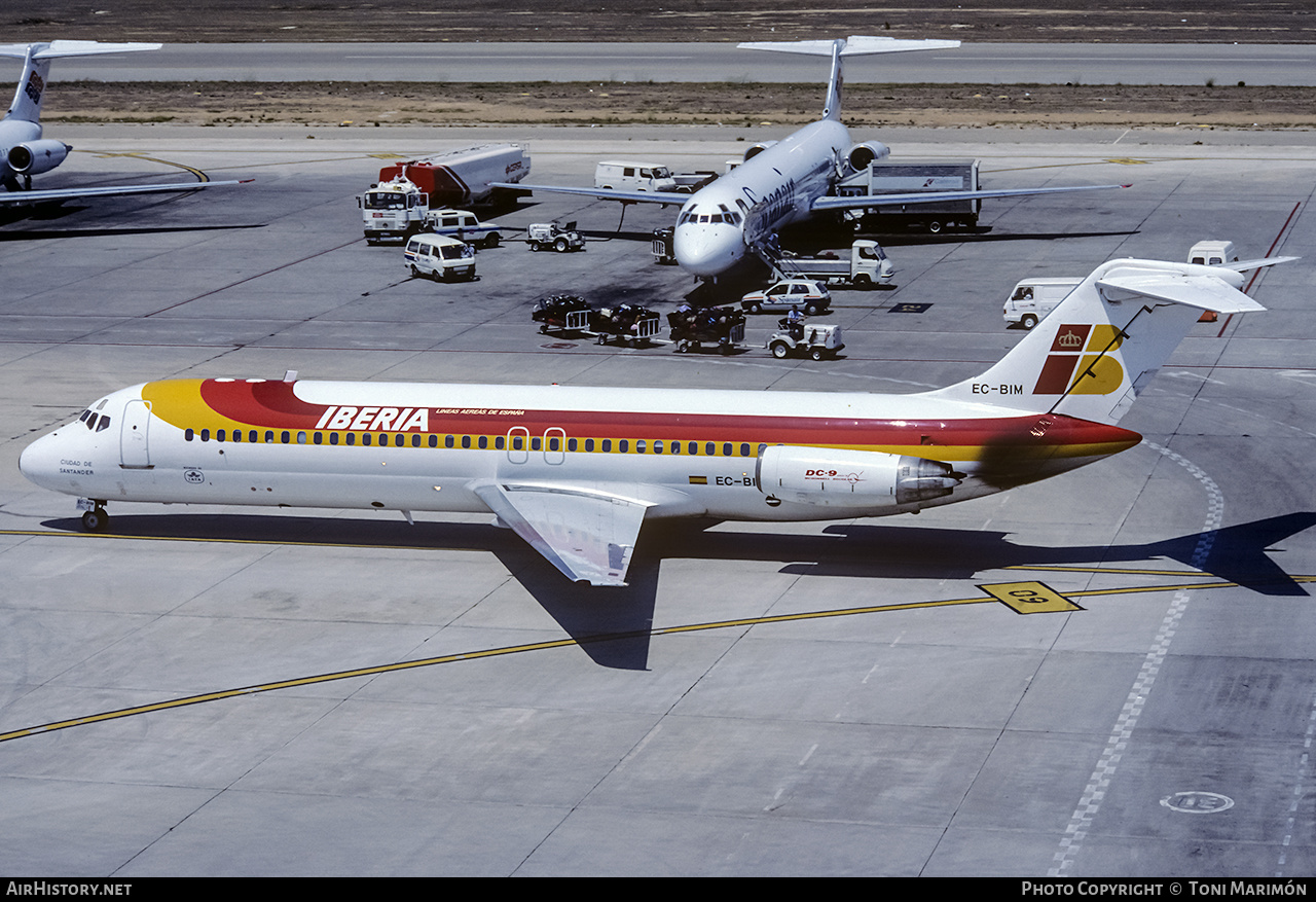 Aircraft Photo of EC-BIM | McDonnell Douglas DC-9-32 | Iberia | AirHistory.net #230963