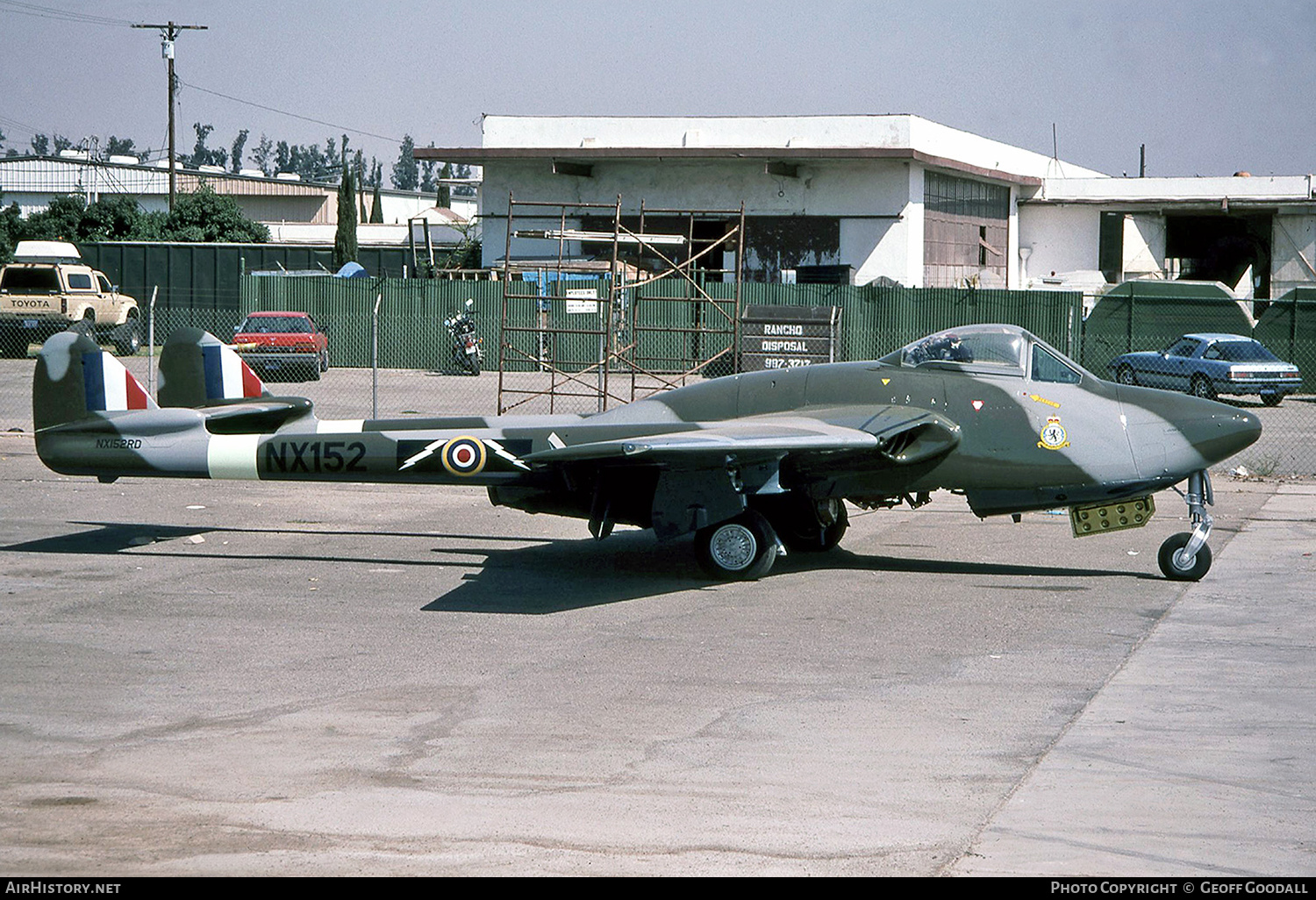 Aircraft Photo of N152RD / NX152RD / NX152 | De Havilland D.H. 100 Vampire FB6 | UK - Air Force | AirHistory.net #230976