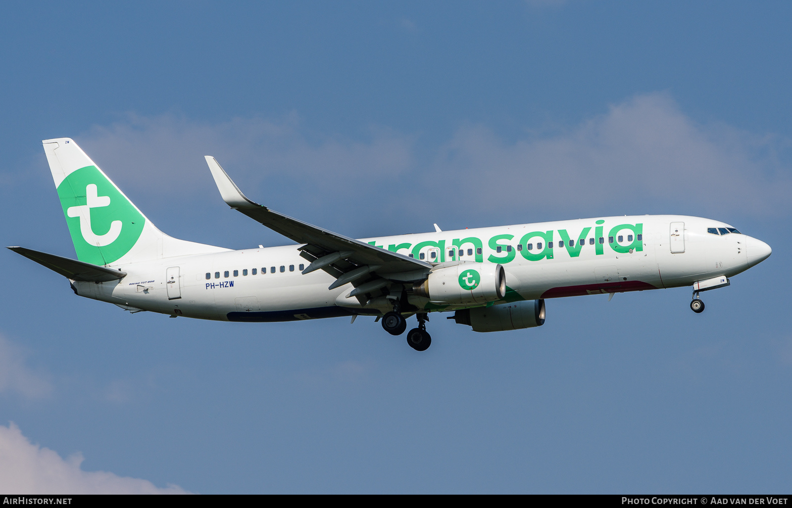 Aircraft Photo of PH-HZW | Boeing 737-8K2 | Transavia | AirHistory.net #230979