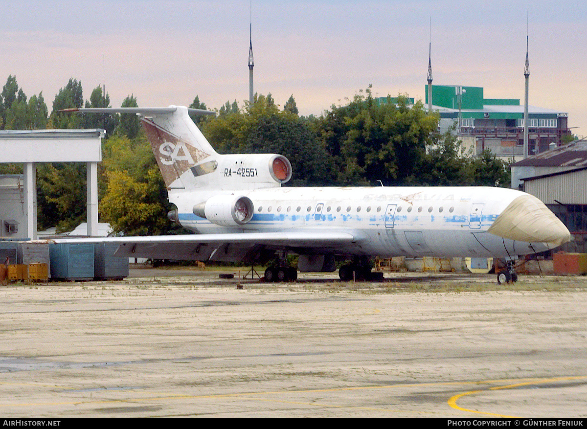 Aircraft Photo of RA-42551 | Yakovlev Yak-42D | Sar Avia - Saratov Airlines | AirHistory.net #231027