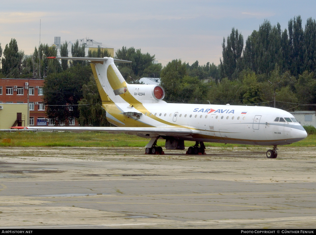 Aircraft Photo of RA-42344 | Yakovlev Yak-42D | Sar Avia - Saratov Airlines | AirHistory.net #231030