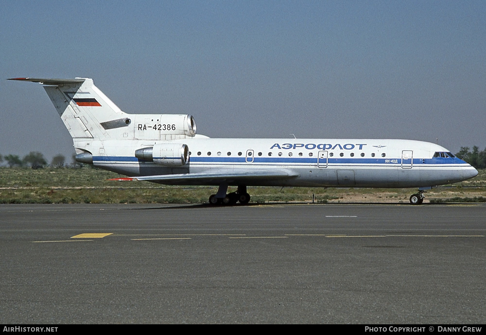 Aircraft Photo of RA-42386 | Yakovlev Yak-42D | Aeroflot | AirHistory.net #231049