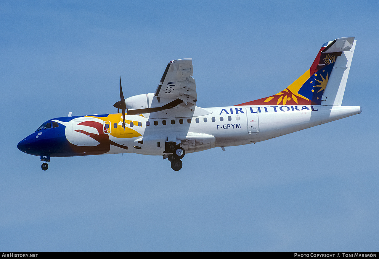 Aircraft Photo of F-GPYM | ATR ATR-42-500 | Air Littoral | AirHistory.net #231146