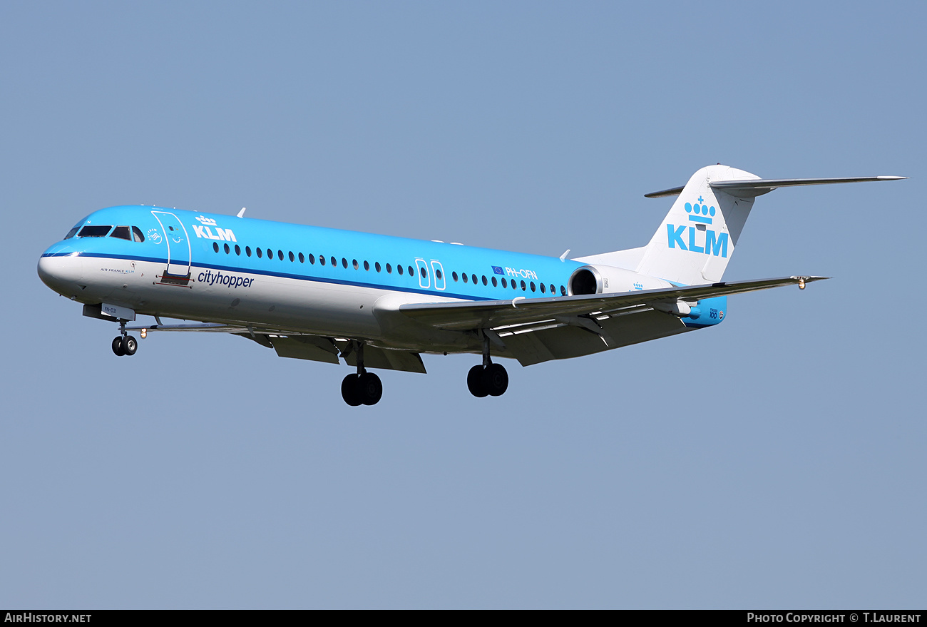 Aircraft Photo of PH-OFN | Fokker 100 (F28-0100) | KLM Cityhopper | AirHistory.net #231197